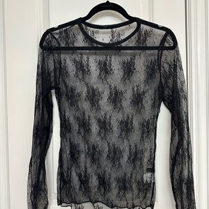 Elegant Black Lace Top